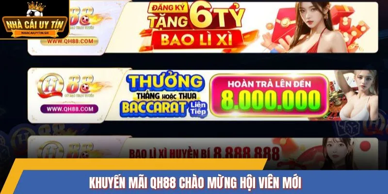 Khuyến mãi QH88 chào mừng hội viên mới